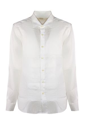 White linen shirt 120% LINO | 33AL2M19O5000G439718101